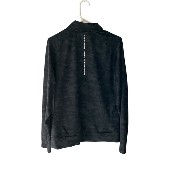 Alphalete Pro Elite Full Zip Jacket Black/Gray Camo Men’s Size Medium - Picture 3 of 6